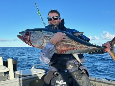 Aaron's Blue fin Waihau Bay